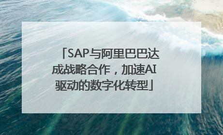 SAP与阿里巴巴达成战略合作，加速AI驱动的数字化转型