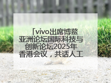 vivo出席博鳌亚洲论坛国际科技与创新论坛2025年香港会议，共话人工智能未来图景